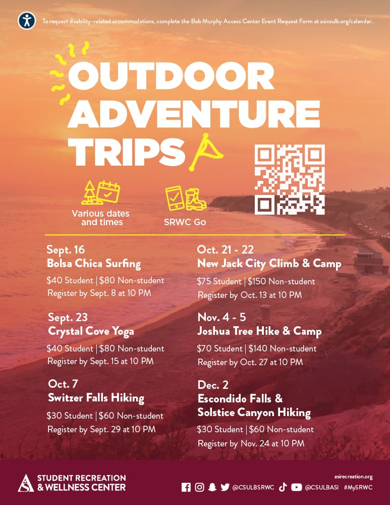 Outdoor adventure flier