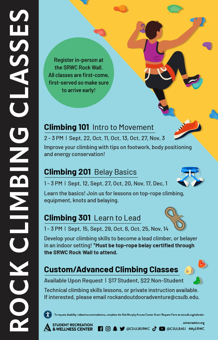 Rock Climbing Flier