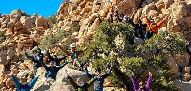 Students in Joshua Tree