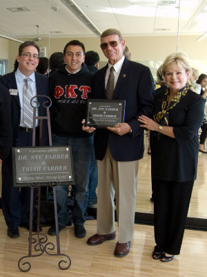 Farber Fitness Room Naming Ceremony